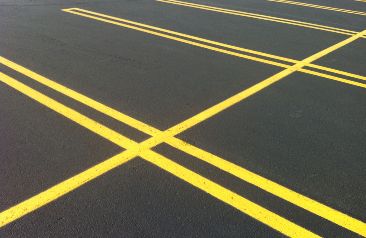 Parking lot striping