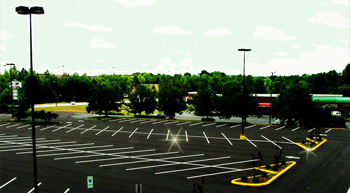 Asphalt parking lot redesign